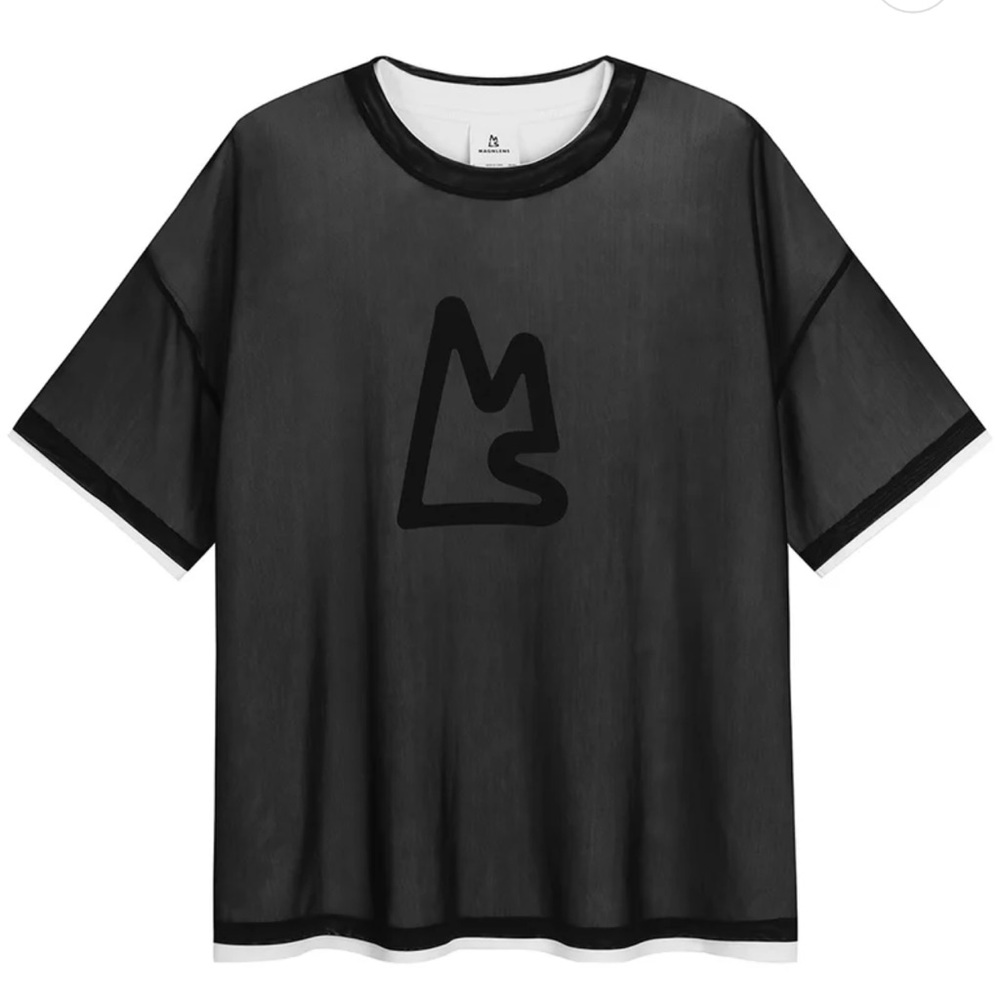 magnlens double mesh boxy tee brand new